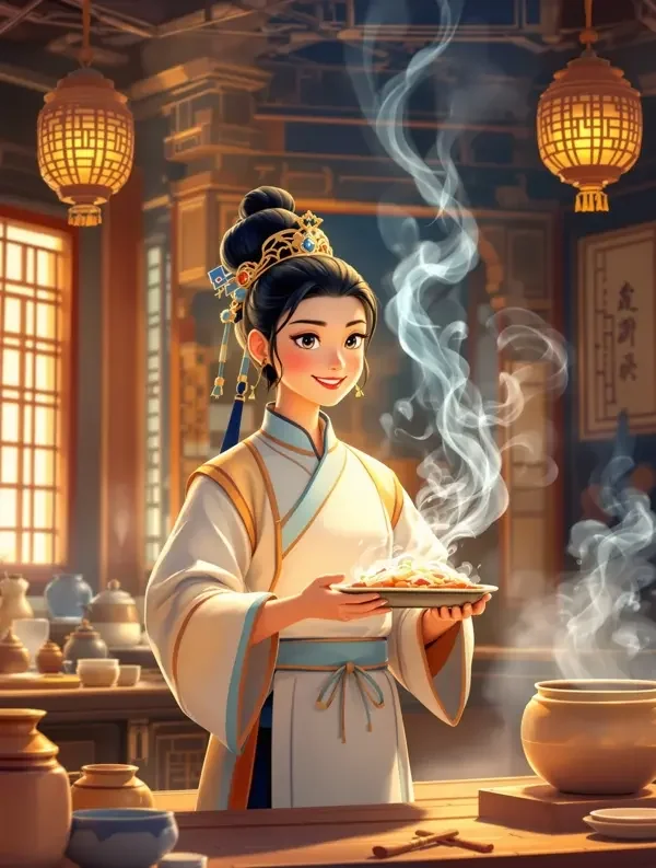 穿越成御厨的我，靠一道菜封了官竖版封面海报